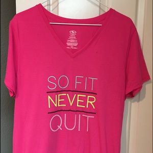 Athletic brand; pink t-shirt; size XL